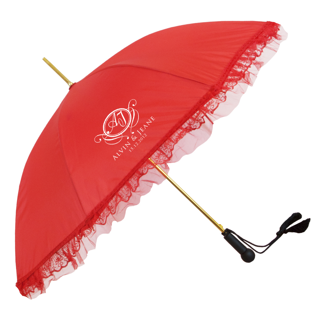 The Ladies Ruffle Fashion Parasol Style Umbrella