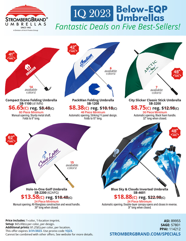 2023 First Quarter Specials!
