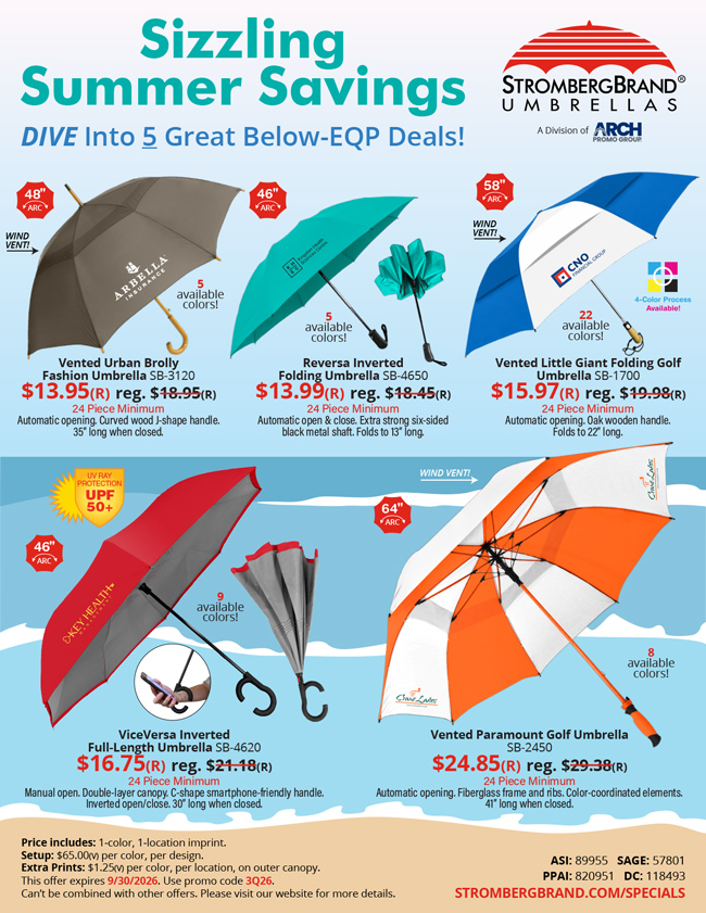 3rd Quarter Summer Specials!
