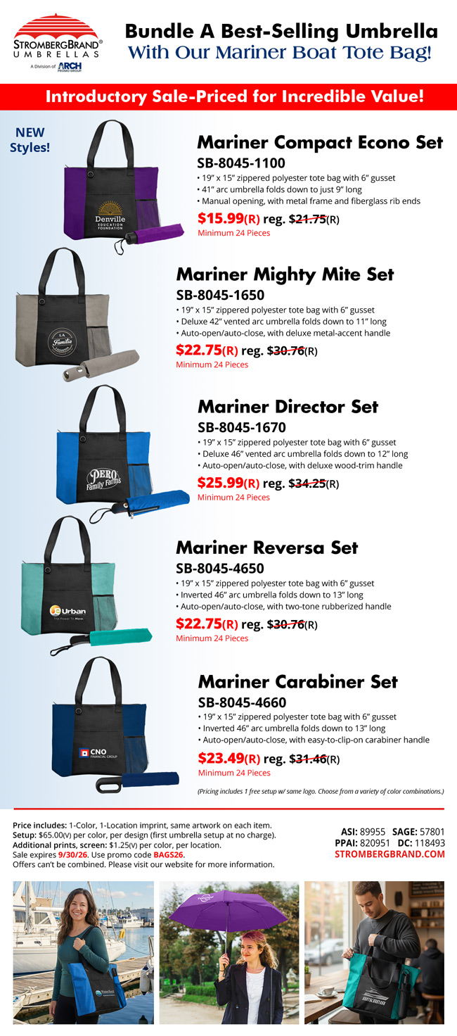 Bag Set Introductory Sale!