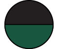 Black/Hunter Green