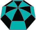 Teal Blue/Black Checker Teal Blue/Black Checker