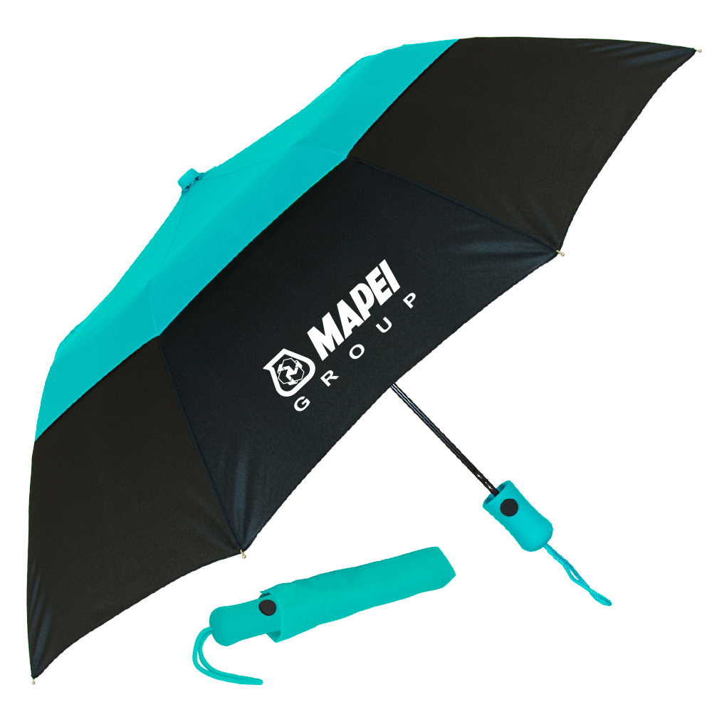 The Vented Color Crown Folding Umbrella