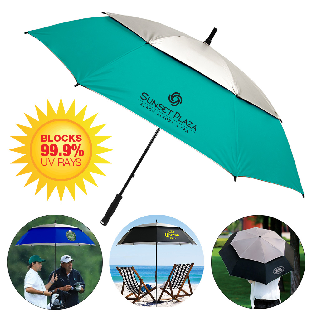 The Vented Hybrid UV Golf/Beach Umbrella