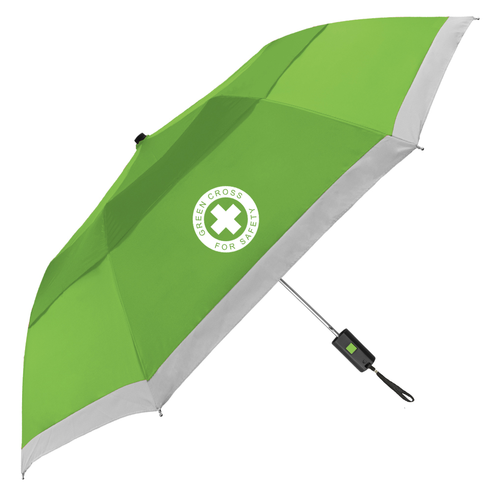 The Vented Lifesaver Folding Safety Umbrella