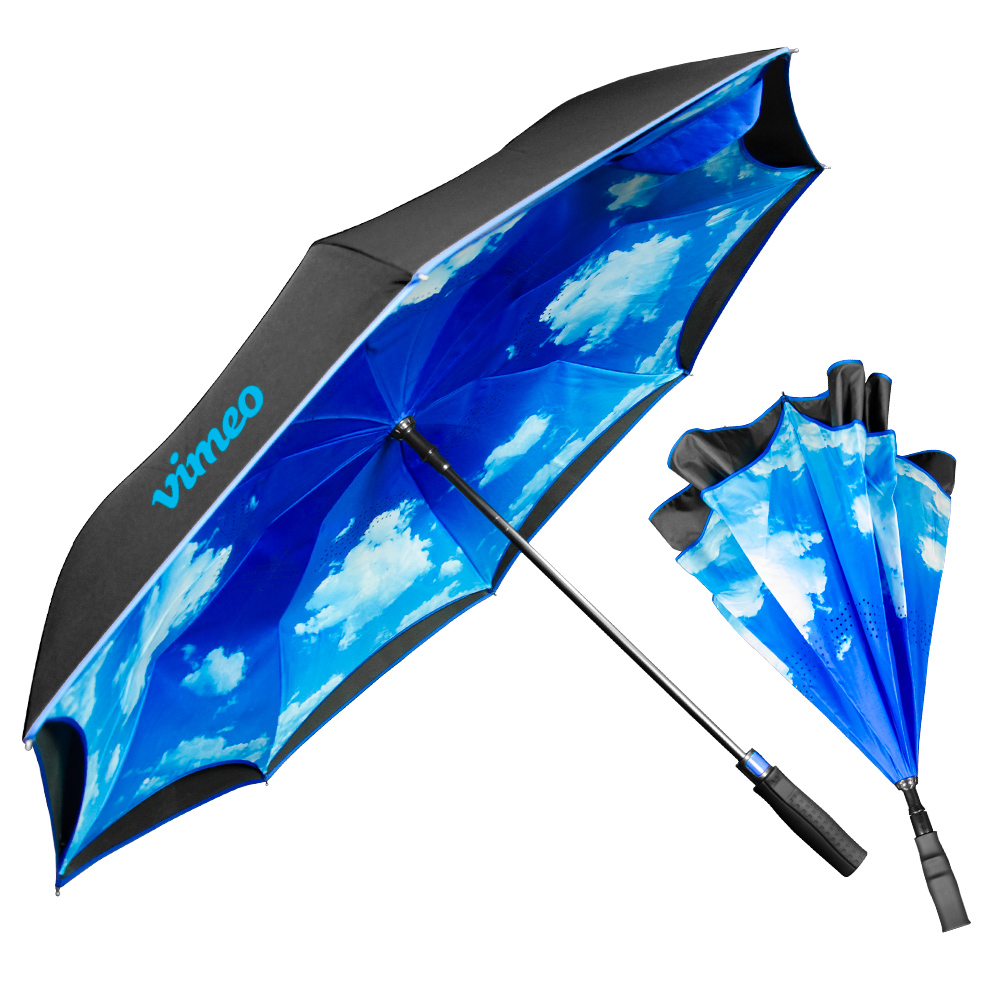 The Blue Sky & Clouds Inverted Umbrella