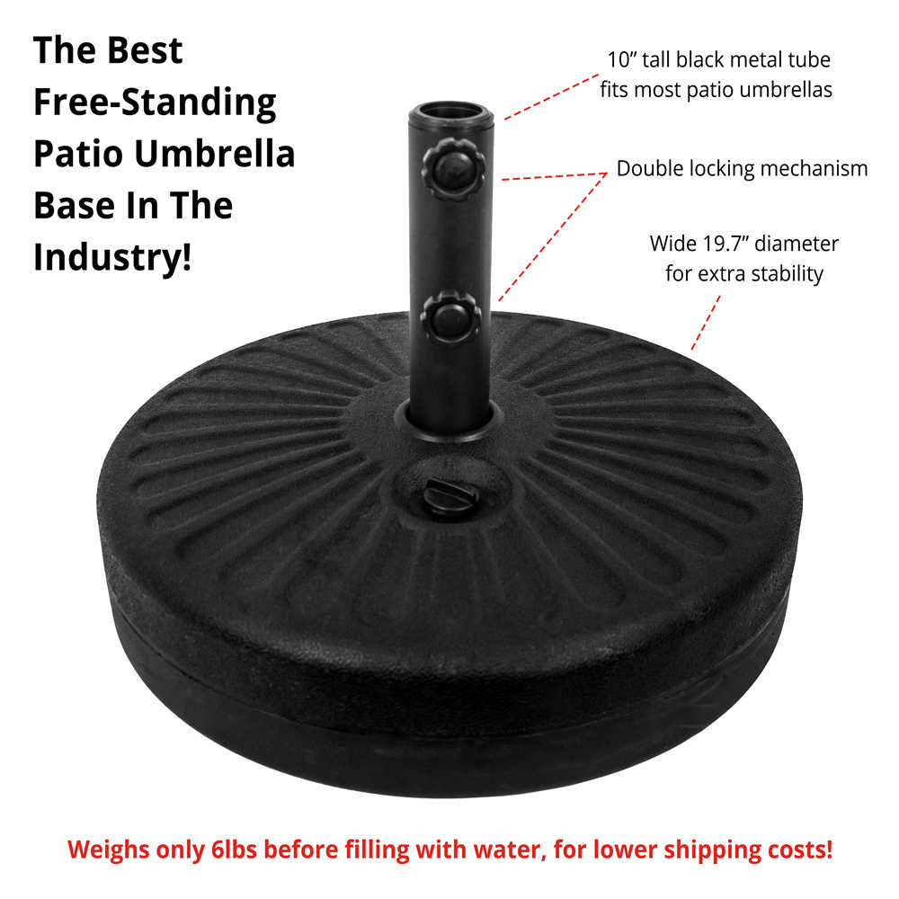Free-Standing Durable High-Density Textured Plastic Base