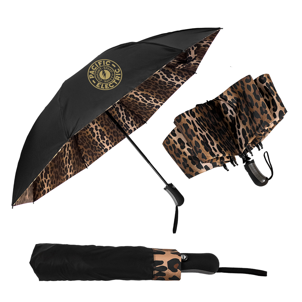 The Leopard Inverted Folding Umbrella