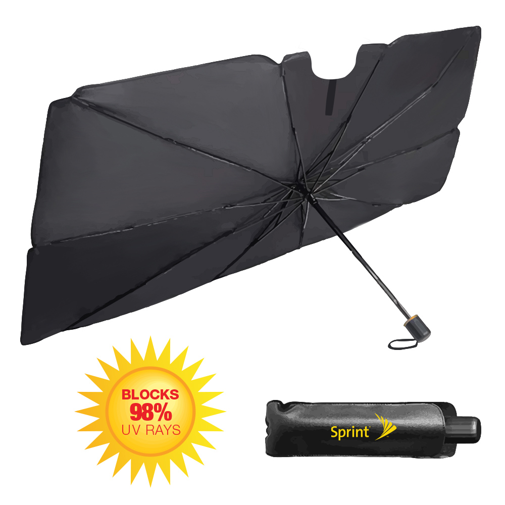 The Dashboard Defender - UV Car Windshield Sunshade Folding Umbrella