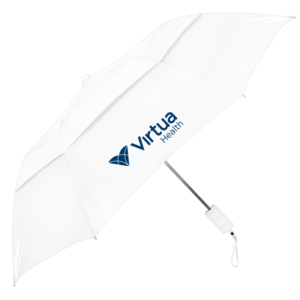 SPECIAL OFFER! The Vented Windproof Folding Umbrella (White)