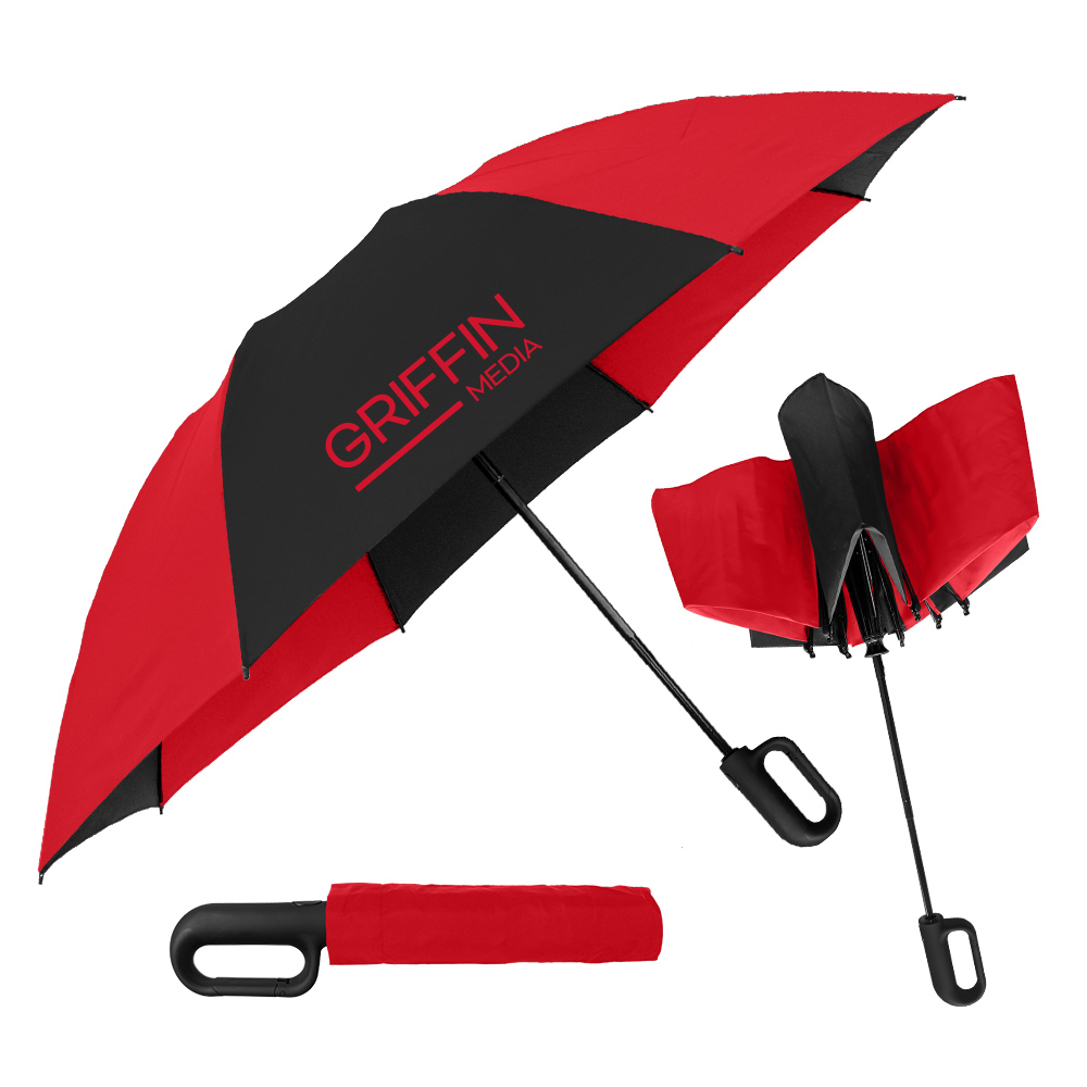 The Carabiner Inverted Folding Umbrella