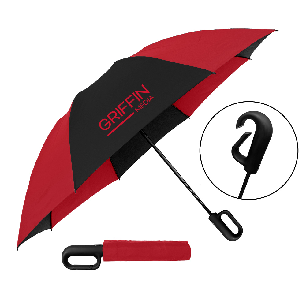 The Carabiner Inverted Folding Umbrella