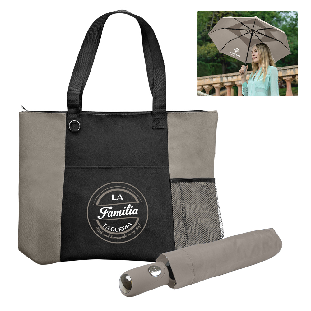 The Mariner Boat Tote Bag/Mighty Mite Umbrella Set