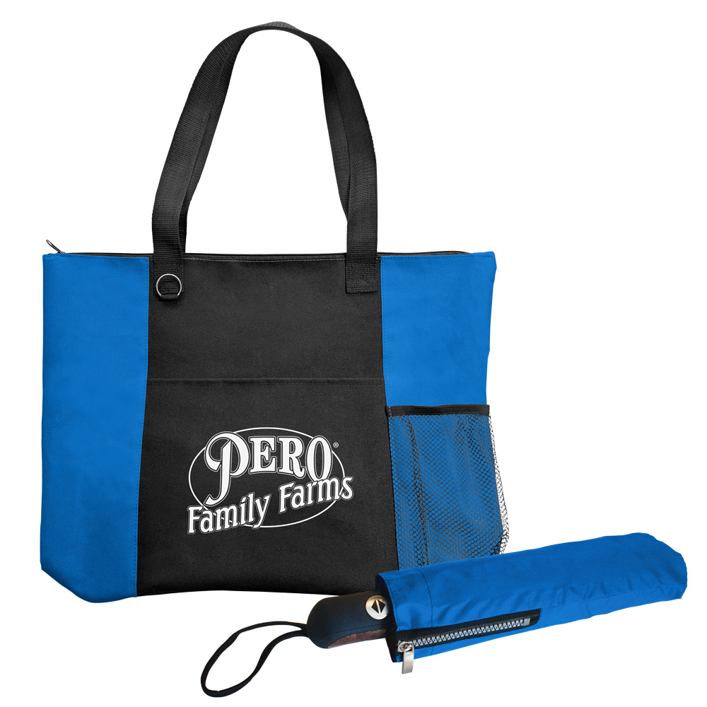 The Mariner Boat Tote Bag/Vented Director Umbrella Set
