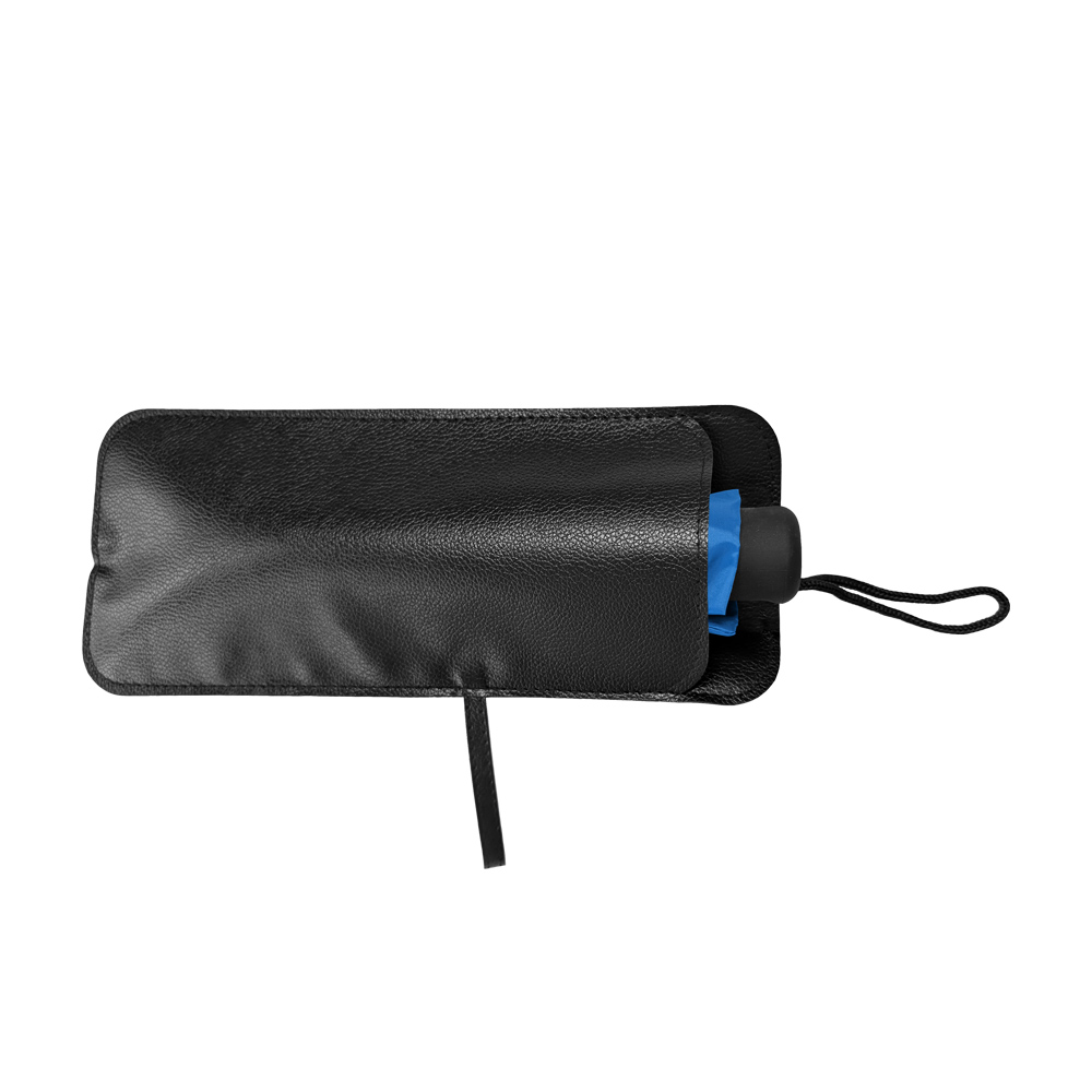 The Compact Econo Folding Umbrella w/Leatherette Case