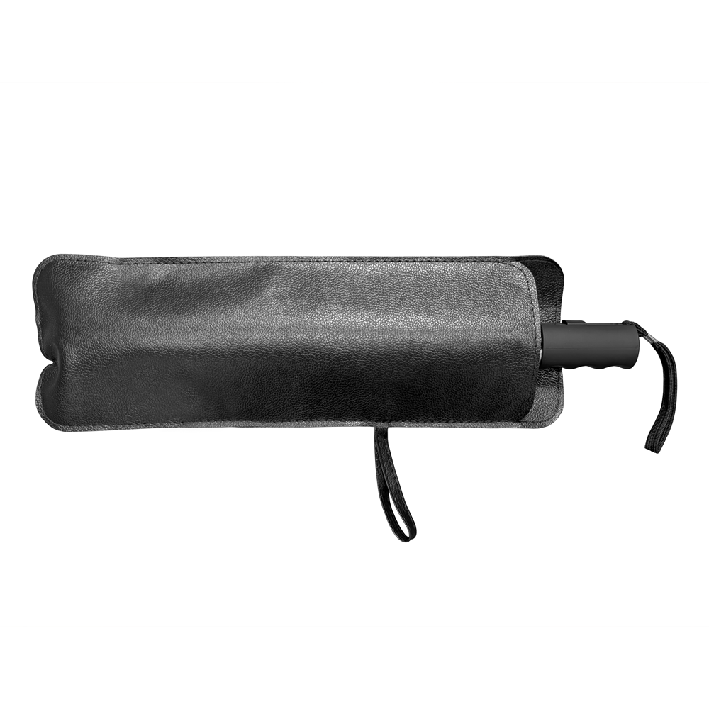 The Vented Grand Practicality Folding Umbrella w/Leatherette Case